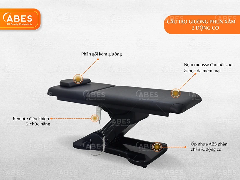 Giường Phun Xăm Chỉnh Điện Hi-MEC HMBB-8050 | ABES
