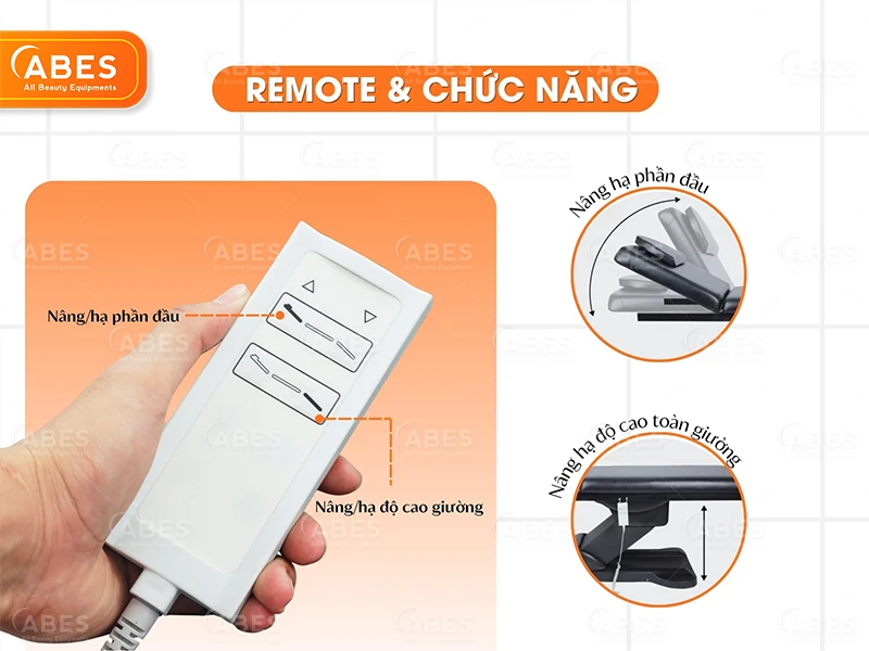 Giường Phun Xăm Chỉnh Điện Hi-MEC HMBB-8050 | ABES