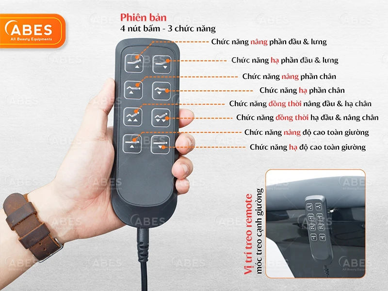 Giường Phun Xăm Chỉnh Điện Hi-MEC HMBB-C800 | ABES
