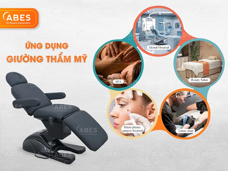 Giường Phun Xăm Chỉnh Điện Hi-MEC HMBB-C800 | ABES