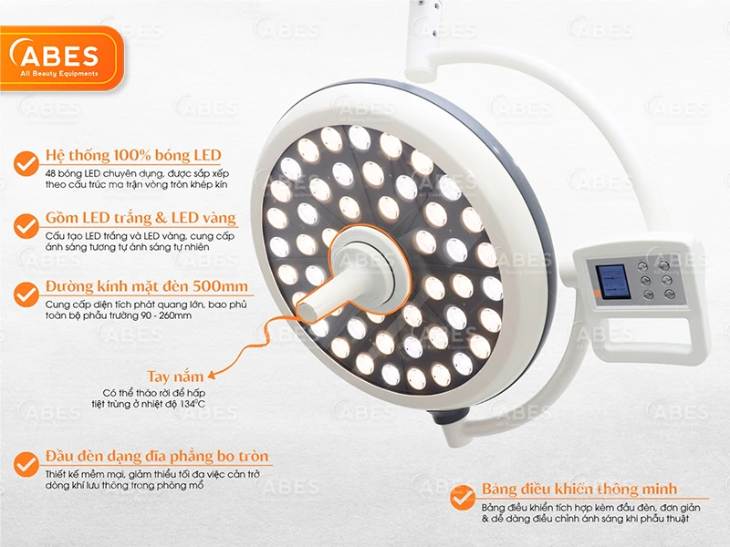 Den Phau Thuat Treo Tran Led500 3