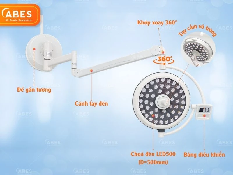 Den Phau Thuat Treo Tuong Led500 3