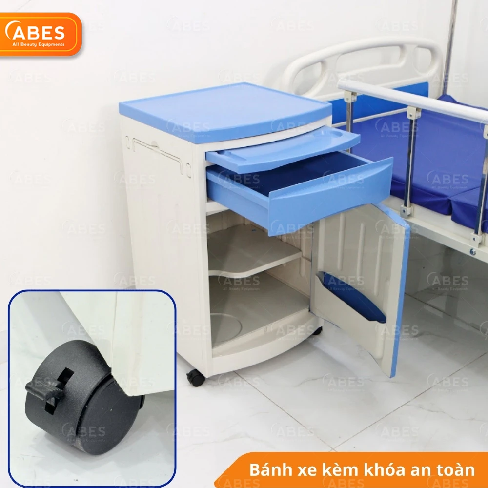 Hệ thống bánh xe linh hoạt tủ đầu giường y tế Hi-MEC HMBC-201 tu-dau-giuong-y-te-hi-mec-hmbc-201-13