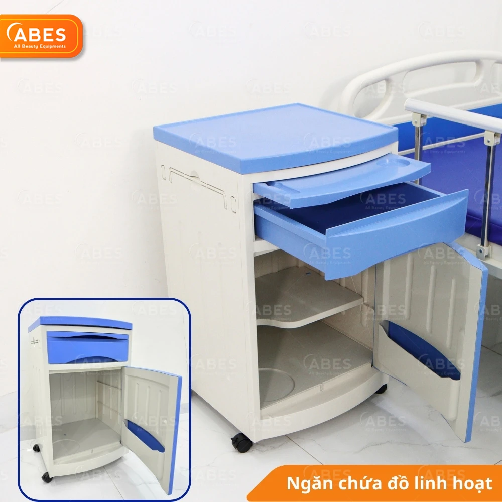Ngăn tủ đầu giường bệnh nhân Hi-MEC HMBC-201 linh hoạt tu-dau-giuong-y-te-hi-mec-hmbc-201-16