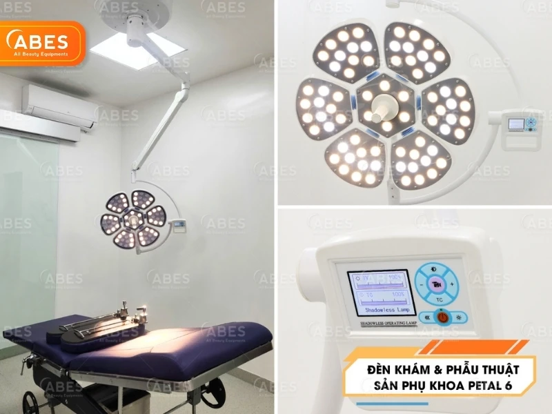 Petal 6 là dòng đèn khám & phẫu thuật sản phụ khoa chuyên dụng Petal 6 là dòng đèn khám & phẫu thuật sản phụ khoa chuyên dụng
