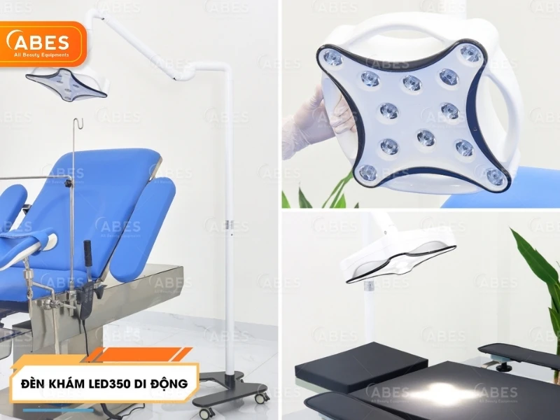 Đèn khám LED350 di động với công tắc sensor cảm biến Đèn khám LED350 di động với công tắc sensor cảm biến