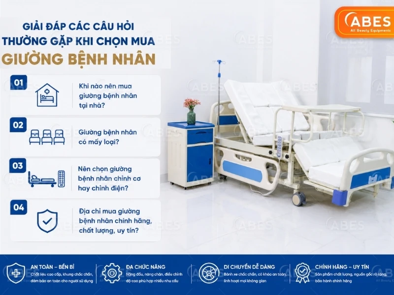 Rất nhiều thắc mắc và băn khoan trước khi quyết định chọn mua giường bệnh nhân