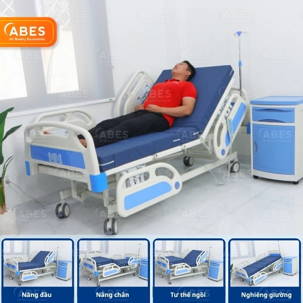 Giường bệnh nhân đạt chuẩn hỗ trợ đa dạng tư thế