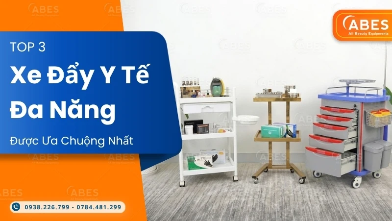 3 Mẫu Xe Đẩy Y Tế Đa Năng Cho Bệnh Viện, Phòng Khám
