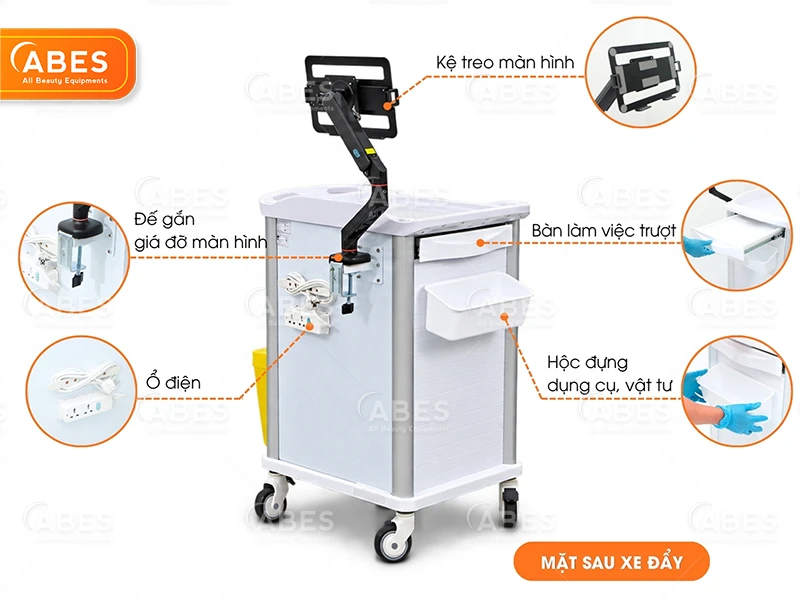 Xe Đẩy Bệnh Án Điện Tử Hi-MEC CQ-12 | ABES
