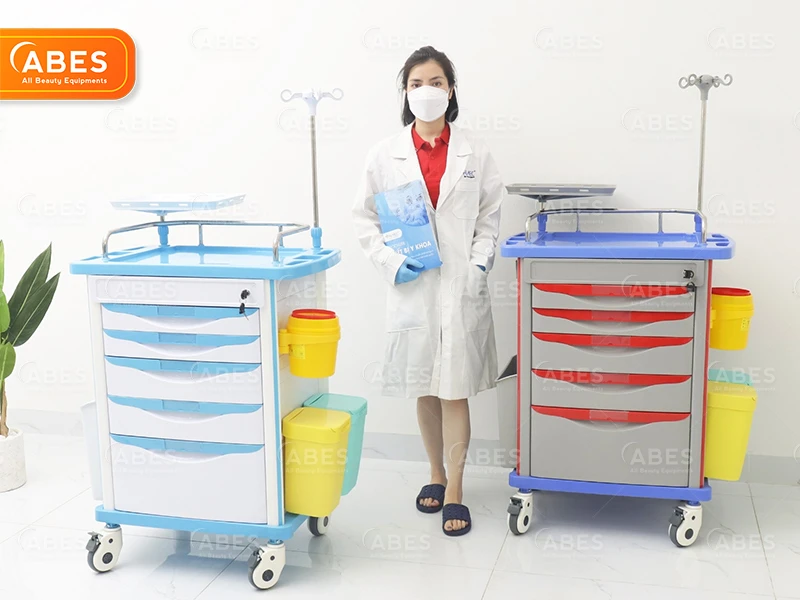 Xe Đẩy Thuốc Cấp Cứu Hi-MEC CQ-02 | ABES Việt Nam